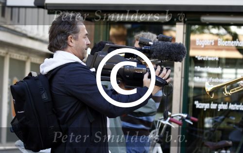 Amsterdam 19 september 2015  
Bart Bosch filmt op de beethovenstraat