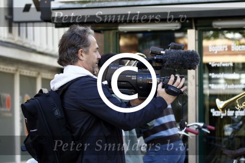 Amsterdam 19 september 2015  
Bart Bosch filmt op de beethovenstraat