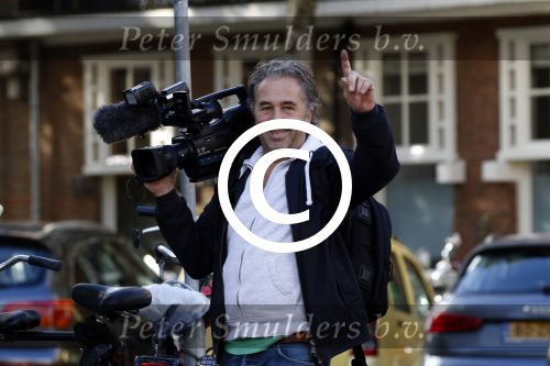 Amsterdam 19 september 2015  
Bart Bosch filmt op de beethovenstraat
