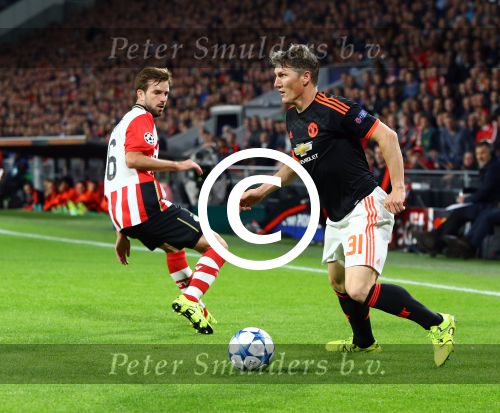 Eindhoven, 15 September 2015
CL 2015/2016
Eerste wedstrijd PSV-Manchester United, eindstand 2-1
Bastian Schweinsteiger