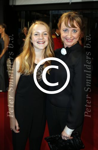 Utrecht 2 oktober 2015
Uitreiking van de gouden kalveren in het beatrix theater.
Bianca Krijgsman en dochter Lizzy