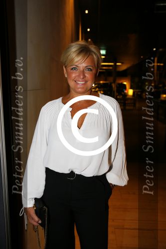 Amsterdam 19 september 2015
De modeshow van Mart Visser in het conservatorium hotel. Caroline Tensen met man Ernst jan Smids