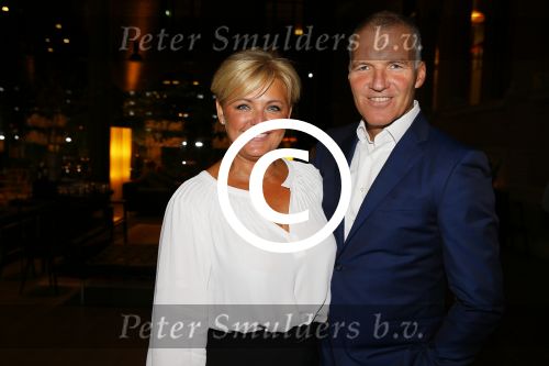 Amsterdam 19 september 2015
De modeshow van Mart Visser in het conservatorium hotel. Caroline Tensen met man Ernst jan Smids