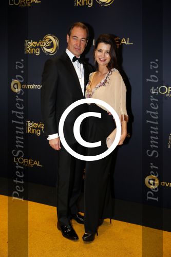 Amsterdam 15 oktober 2015
Uitreiking van de 50e televizierring in carre. Erik de Vogel en partner Caroline de Bruijn