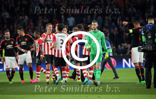 Eindhoven, 15 September 2015
CL 2015/2016
Eerste wedstrijd PSV-Manchester United, eindstand 2-1
David de Gea