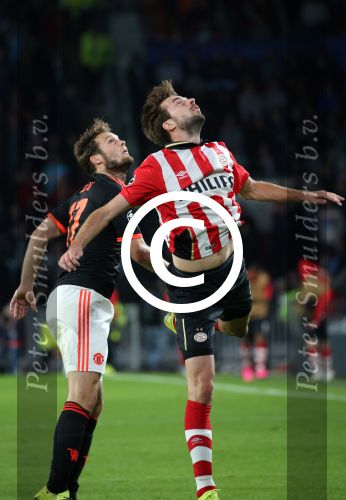 Eindhoven, 15 September 2015
CL 2015/2016
Eerste wedstrijd PSV-Manchester United, eindstand 2-1
Davy Propper Daley Blind