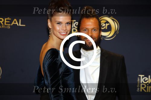 Amsterdam 15 oktober 2015
Uitreiking van de 50e televizierring in carre. DJ La Fuente Job Smeltzer met Nicky Opheij ( winnares Hollands next top model.
