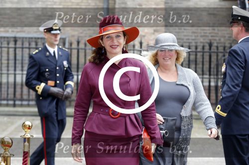 Den Haag 15 september 2015
Prinsjesdag 2015 met Koning Willem Alexander Koningin Maxima prins Constantijn en Prinses Laurentien. Dit jaar wordt de gouden koets voorlopig voor het laatst gebruikt. Edith Schippers