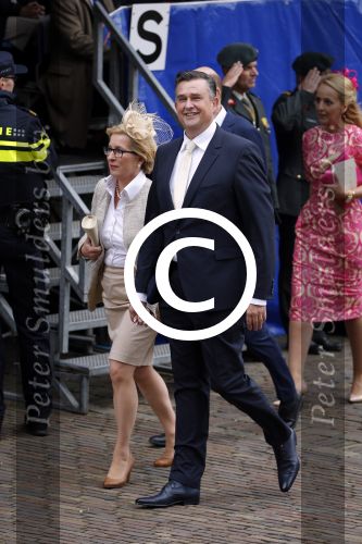 Den Haag 15 september 2015
Prinsjesdag 2015 met Koning Willem Alexander Koningin Maxima prins Constantijn en Prinses Laurentien. Dit jaar wordt de gouden koets voorlopig voor het laatst gebruikt. Emiel Roemer met vrouw