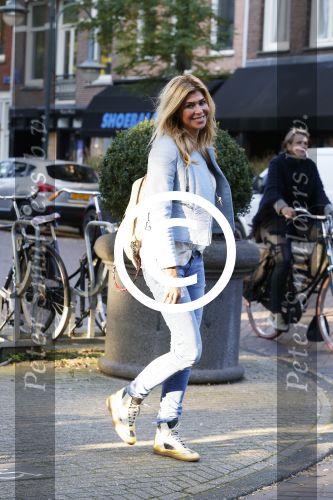Amsterdam 12 oktober 2015Estelle Cruijff en Leco v Zadelhoff op de cornelis schuytstraat