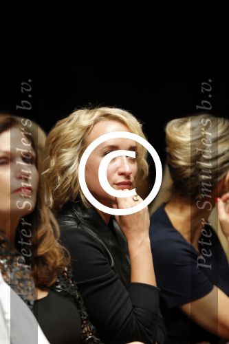 Amsterdam 19 september 2015
De modeshow van Mart Visser in het conservatorium hotel. Eva Jinek