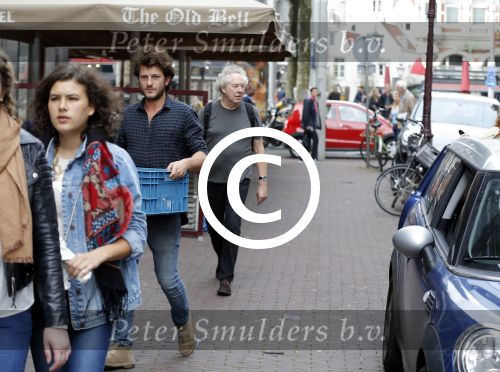 Amsterdam 6 oktober 2015 
Katja Schuurman brnegt haar vriend Freek v Noordwijk van zijn ene restaurant naar zijn andere restaurant ion Amsterdam