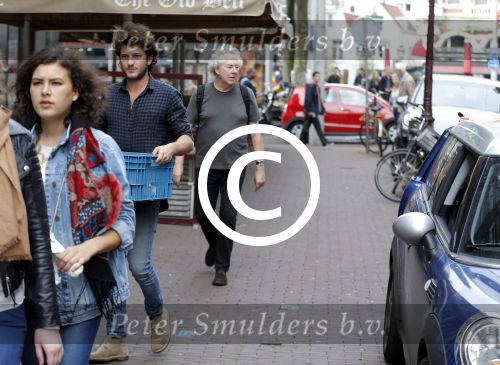 Amsterdam 6 oktober 2015 
Katja Schuurman brnegt haar vriend Freek v Noordwijk van zijn ene restaurant naar zijn andere restaurant ion Amsterdam