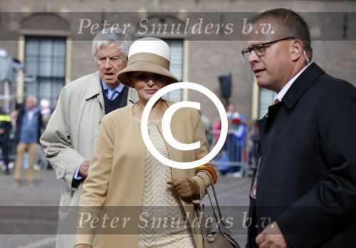 Den Haag 15 september 2015
Prinsjesdag 2015 met Koning Willem Alexander Koningin Maxima prins Constantijn en Prinses Laurentien. Dit jaar wordt de gouden koets voorlopig voor het laatst gebruikt. Frits Bolkesteijn
