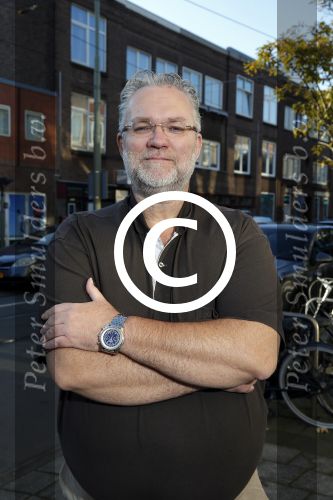 Den Haag 1 oktober 2015
Jake Hampel met zijn vrouw Lydia en hun 2 zoons bij een tatoo shop in Den Haag.