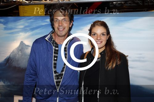 Amsterdam 14 september 2015 
Premiere Everest in pathe arena. Jan Douwe Kroeske met dochter