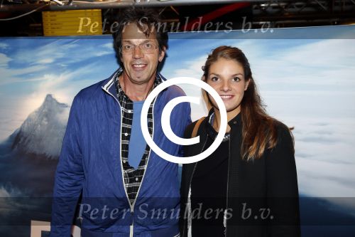 Amsterdam 14 september 2015 
Premiere Everest in pathe arena. Jan Douwe Kroeske met dochter