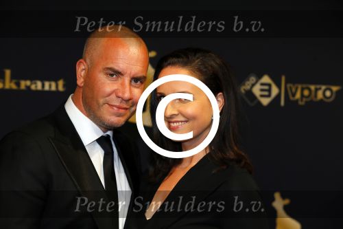 Utrecht 2 oktober 2015
Uitreiking van de gouden kalveren in het beatrix theater. Jeroen v Koningsbrugge met zijn vrouw Marie Claire Witlox