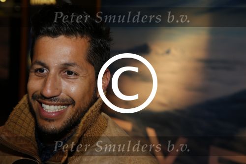 Amsterdam 14 september 2015 
Premiere Everest in pathe arena. Jody Bernal met zijn vrouw