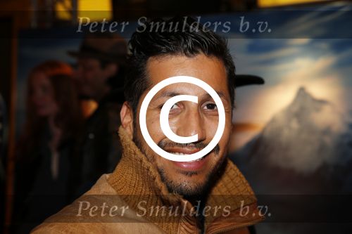 Amsterdam 14 september 2015 
Premiere Everest in pathe arena. Jody Bernal met zijn vrouw