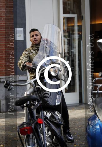 Amsterdam 25 september 2015
Jody Bernal op zijn vespa scooter