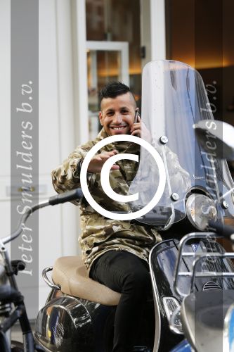 Amsterdam 25 september 2015
Jody Bernal op zijn vespa scooter