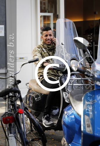 Amsterdam 25 september 2015
Jody Bernal op zijn vespa scooter