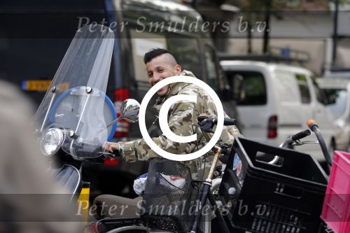 Amsterdam 25 september 2015
Jody Bernal op zijn vespa scooter