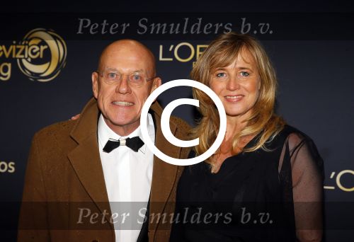 Amsterdam 15 oktober 2015
Uitreiking van de 50e televizierring in carre. karel v d Graaff met vrouw