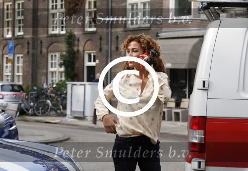 Amsterdam 6 oktober 2015 
Katja Schuurman brnegt haar vriend Freek v Noordwijk van zijn ene restaurant naar zijn andere restaurant ion Amsterdam
