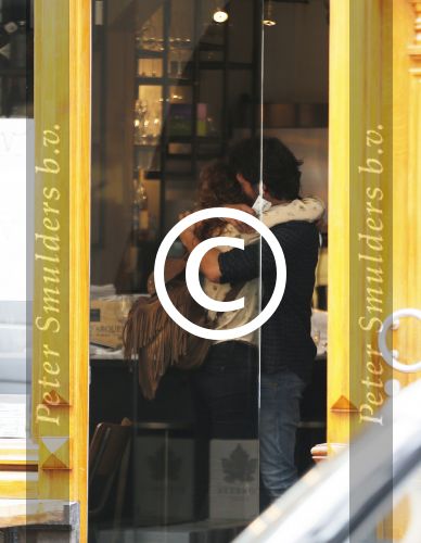 Amsterdam 6 oktober 2015 
Katja Schuurman brnegt haar vriend Freek v Noordwijk van zijn ene restaurant naar zijn andere restaurant ion Amsterdam