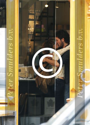 Amsterdam 6 oktober 2015 
Katja Schuurman brnegt haar vriend Freek v Noordwijk van zijn ene restaurant naar zijn andere restaurant ion Amsterdam