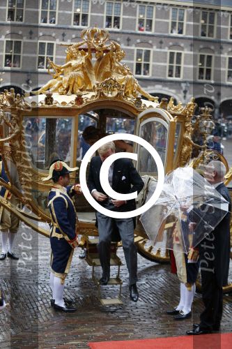 Den Haag 15 september 2015
Prinsjesdag 2015 met Koning Willem Alexander Koningin Maxima prins Constantijn en Prinses Laurentien. Dit jaar wordt de gouden koets voorlopig voor het laatst gebruikt.