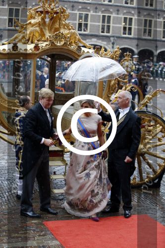 Den Haag 15 september 2015
Prinsjesdag 2015 met Koning Willem Alexander Koningin Maxima prins Constantijn en Prinses Laurentien. Dit jaar wordt de gouden koets voorlopig voor het laatst gebruikt.