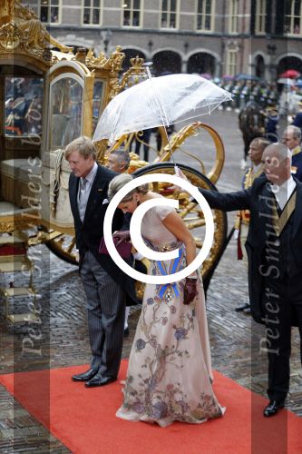Den Haag 15 september 2015
Prinsjesdag 2015 met Koning Willem Alexander Koningin Maxima prins Constantijn en Prinses Laurentien. Dit jaar wordt de gouden koets voorlopig voor het laatst gebruikt.