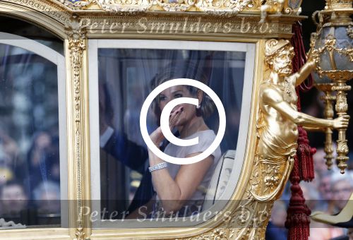 Den Haag 15 september 2015
Prinsjesdag 2015 met Koning Willem Alexander Koningin Maxima prins Constantijn en Prinses Laurentien. Dit jaar wordt de gouden koets voorlopig voor het laatst gebruikt.