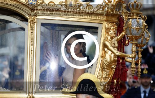 Den Haag 15 september 2015
Prinsjesdag 2015 met Koning Willem Alexander Koningin Maxima prins Constantijn en Prinses Laurentien. Dit jaar wordt de gouden koets voorlopig voor het laatst gebruikt.