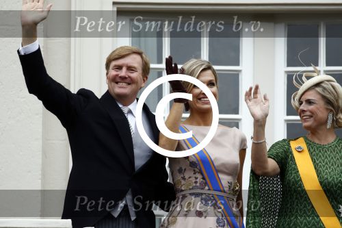 Den Haag 15 september 2015
Prinsjesdag 2015 met Koning Willem Alexander Koningin Maxima prins Constantijn en Prinses Laurentien. Dit jaar wordt de gouden koets voorlopig voor het laatst gebruikt.