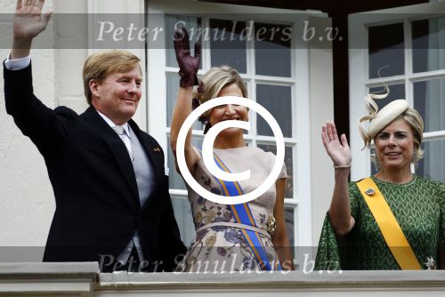 Den Haag 15 september 2015
Prinsjesdag 2015 met Koning Willem Alexander Koningin Maxima prins Constantijn en Prinses Laurentien. Dit jaar wordt de gouden koets voorlopig voor het laatst gebruikt.