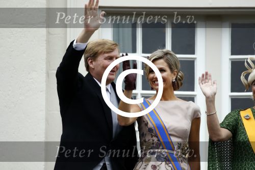 Den Haag 15 september 2015
Prinsjesdag 2015 met Koning Willem Alexander Koningin Maxima prins Constantijn en Prinses Laurentien. Dit jaar wordt de gouden koets voorlopig voor het laatst gebruikt.