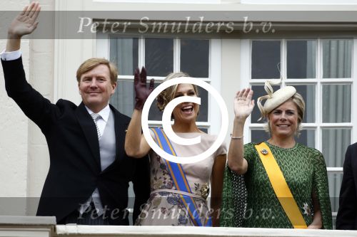Den Haag 15 september 2015
Prinsjesdag 2015 met Koning Willem Alexander Koningin Maxima prins Constantijn en Prinses Laurentien. Dit jaar wordt de gouden koets voorlopig voor het laatst gebruikt.