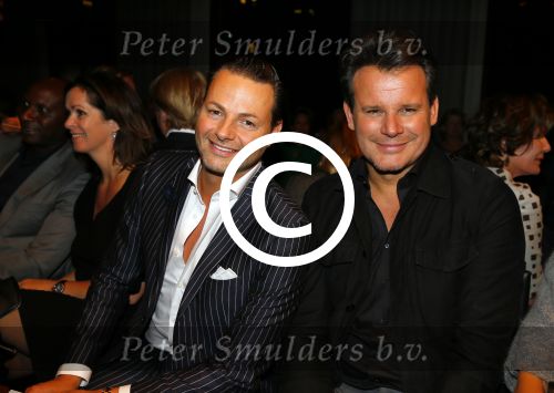 Amsterdam 19 september 2015
De modeshow van Mart Visser in het conservatorium hotel. Leco v Zadelhoff en Fred v Leer