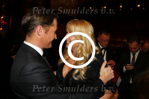Amsterdam 15 oktober 2015
Uitreiking van de 50e televizierring in carre. Linda de Mol met Bert Habets