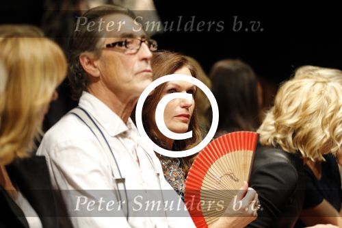 Amsterdam 19 september 2015
De modeshow van Mart Visser in het conservatorium hotel.
Liz Snoijink met man