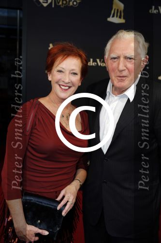 Utrecht 2 oktober 2015
Uitreiking van de gouden kalveren in het beatrix theater. Loes Luca met Jean Declair