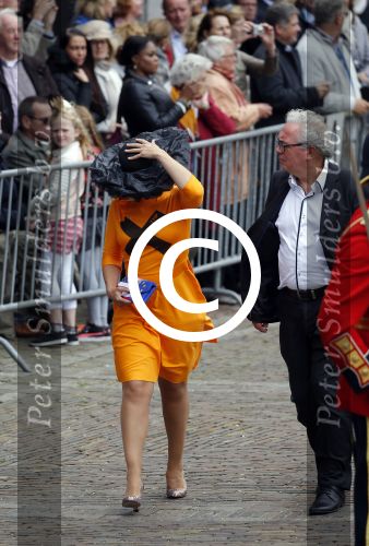 Den Haag 15 september 2015
Prinsjesdag 2015 met Koning Willem Alexander Koningin Maxima prins Constantijn en Prinses Laurentien. Dit jaar wordt de gouden koets voorlopig voor het laatst gebruikt. Marianne Thieme