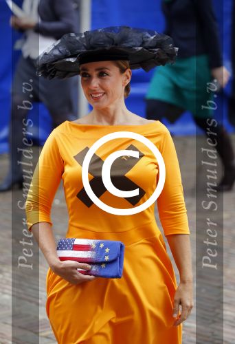 Den Haag 15 september 2015
Prinsjesdag 2015 met Koning Willem Alexander Koningin Maxima prins Constantijn en Prinses Laurentien. Dit jaar wordt de gouden koets voorlopig voor het laatst gebruikt. Marianne Thieme