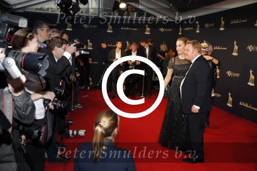 Utrecht 2 oktober 2015
Uitreiking van de gouden kalveren in het beatrix theater. Martijn Fischer met vriendin