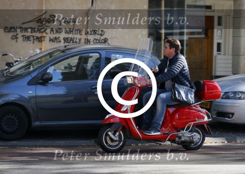 Amsterdam 2 oktober 2015
Martijn Krabbe op zijn vespa scooter