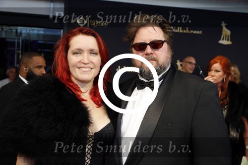 Utrecht 2 oktober 2015
Uitreiking van de gouden kalveren in het beatrix theater.
Martin Koolhoven en partner Talullah Hazekamp Schwab